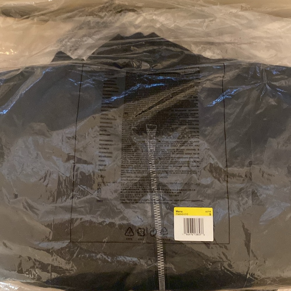 NWT Jordan Washed Renegade Bomber Jacket Black Small - Picture 4 of 5